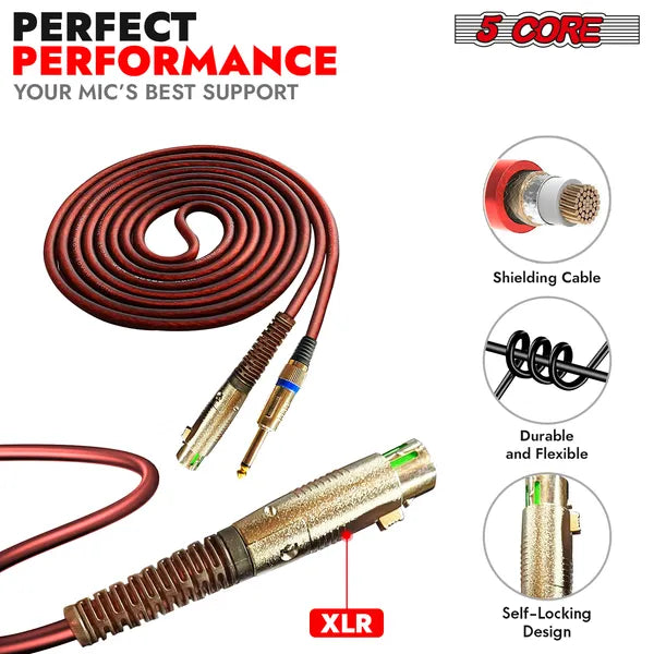 5Core Microphone Dynamic Mic Karaoke