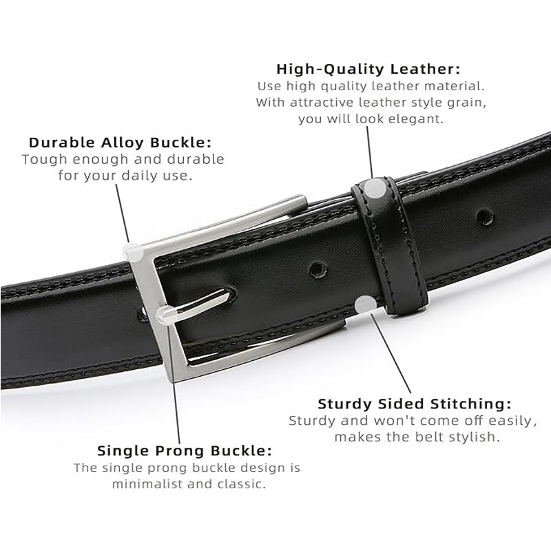 Casual Belt With Single Prong Buckle For women