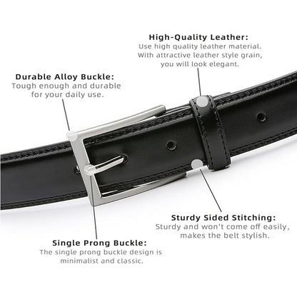 Casual Belt With Single Prong Buckle For women
