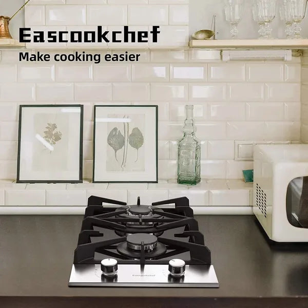 Kitchen Gas Cooktop 2 Dual Burners