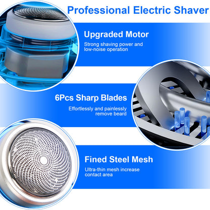1Pc Portable Electric Shaver Razor for Men