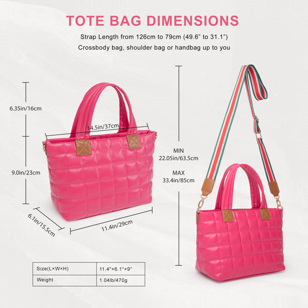 Crossbody Hobo Padded Handbag for women