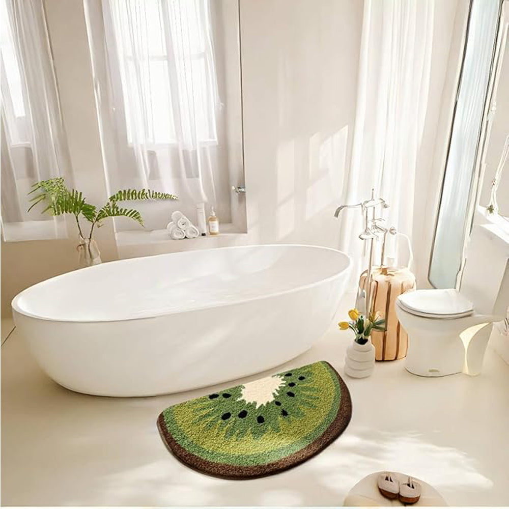 Kiwi Fruit Bath Mats Cute Bathroom Rugs