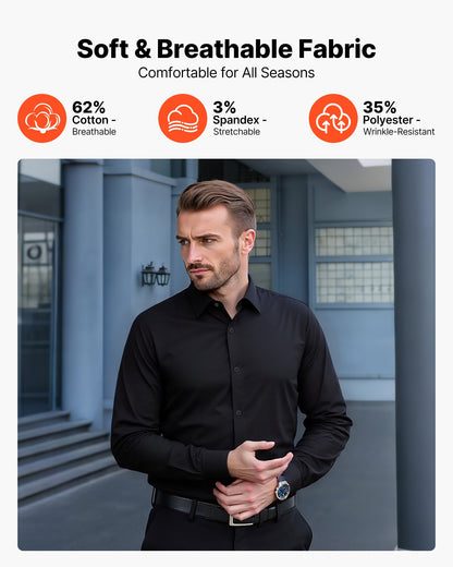 Slim Fit Soft Stretch Fabric for Business Casual
