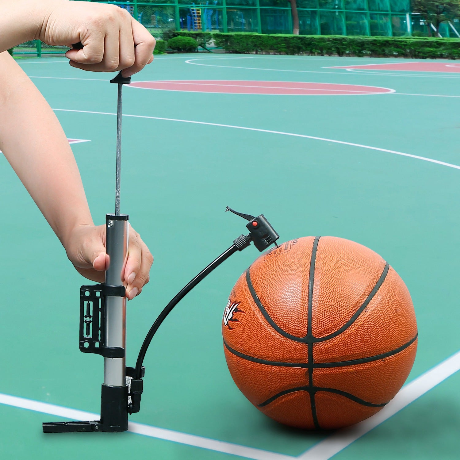 1Pc Minibike Inflator Portable Bicycle Tire Inflator Ball Air