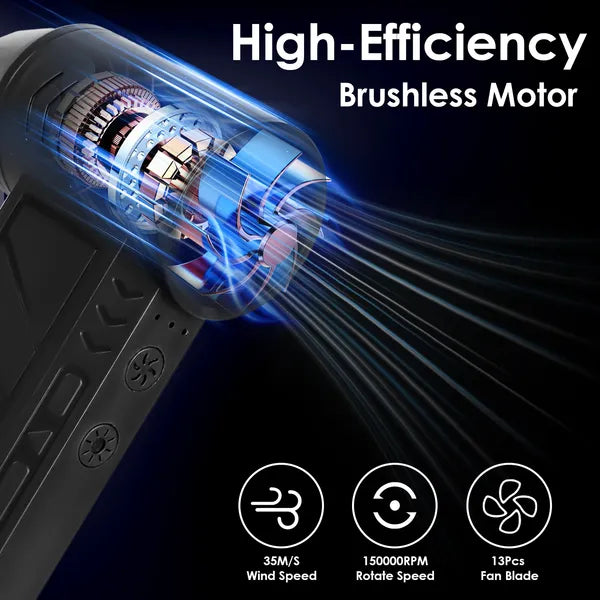 Compressed Air Duster with LED Light