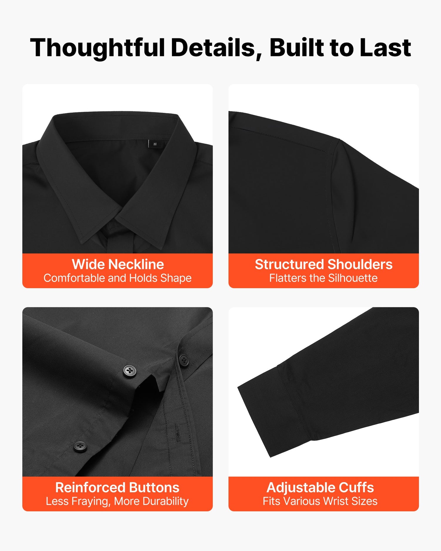 Slim Fit Soft Stretch Fabric for Business Casual