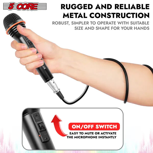 5Core Microphone Dynamic Mic Karaoke