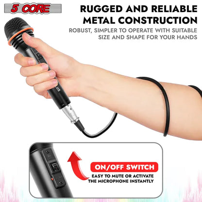 5Core Microphone Dynamic Mic Karaoke