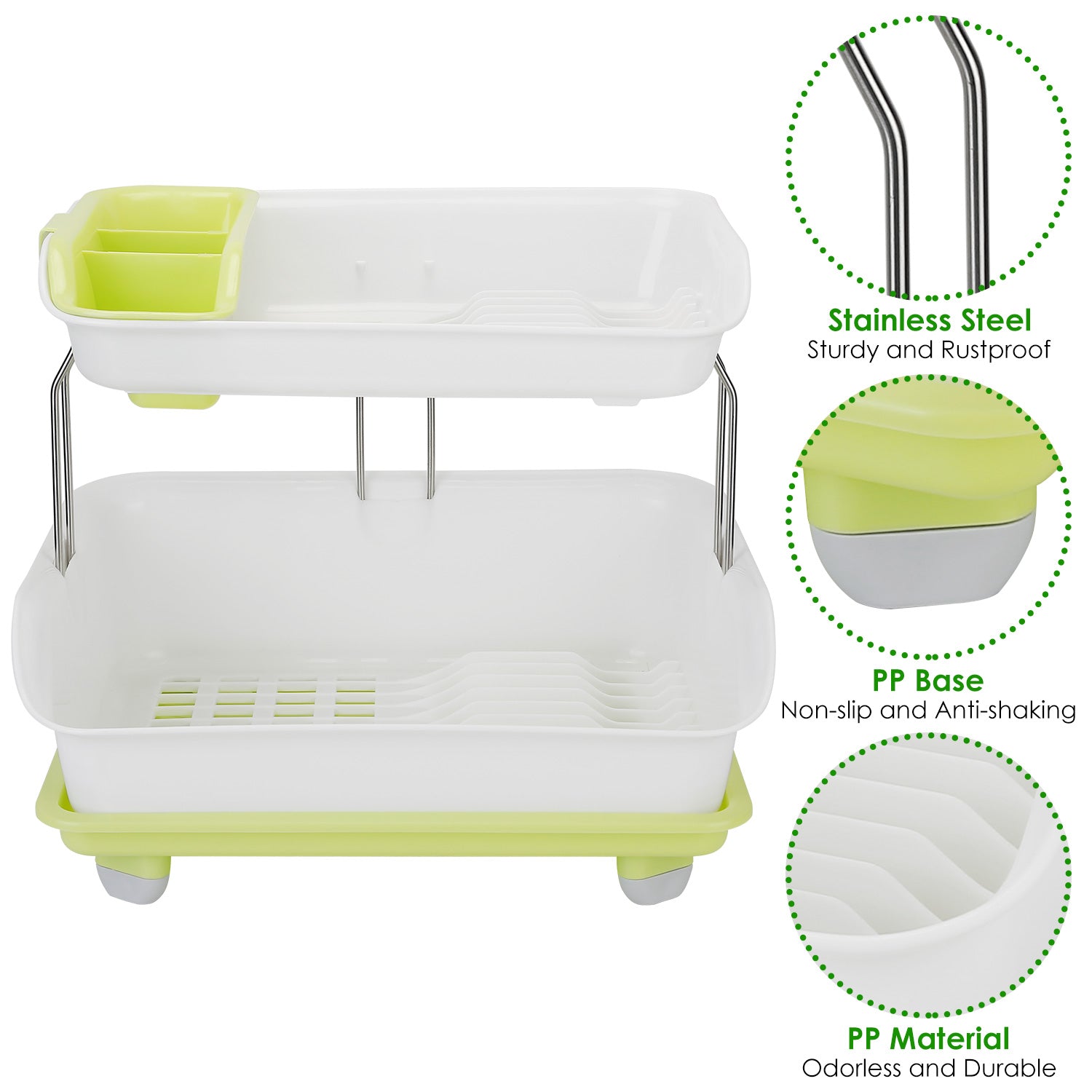 2-Tier Dish Drying Rack