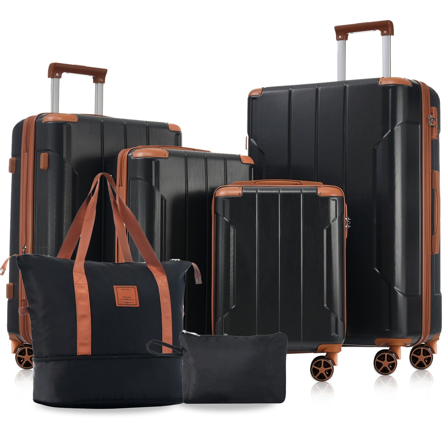 Hardshell Luggage Sets 6 Piece Suitcase Set