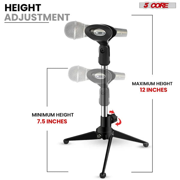 5Core Desktop Mic Stand Universal Tripod