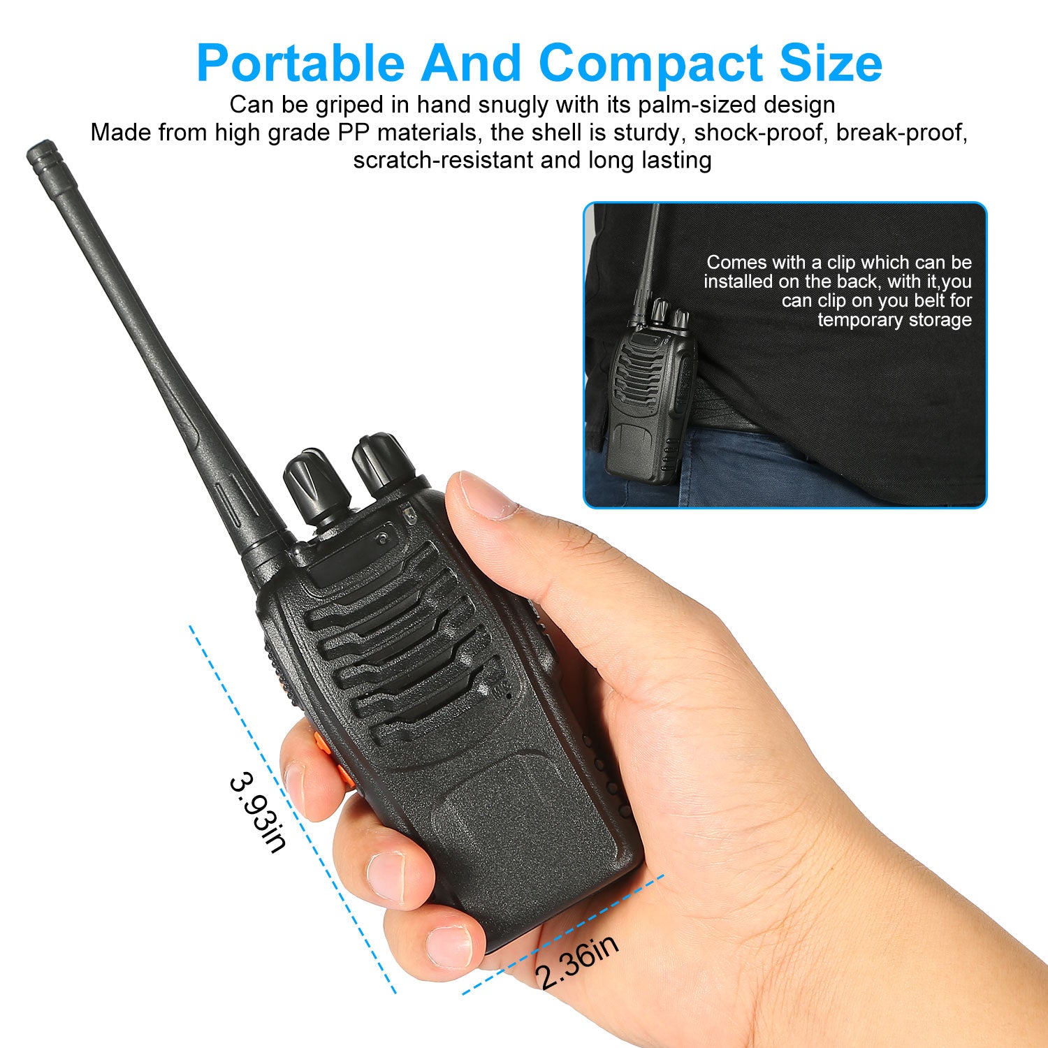 Two Way Radio UHF 16CH 400-470MHZ Long Range