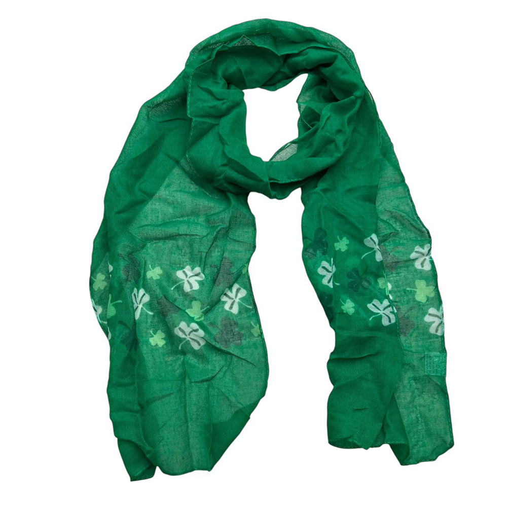 Olive Skinny Printed Scarf For Women and Men