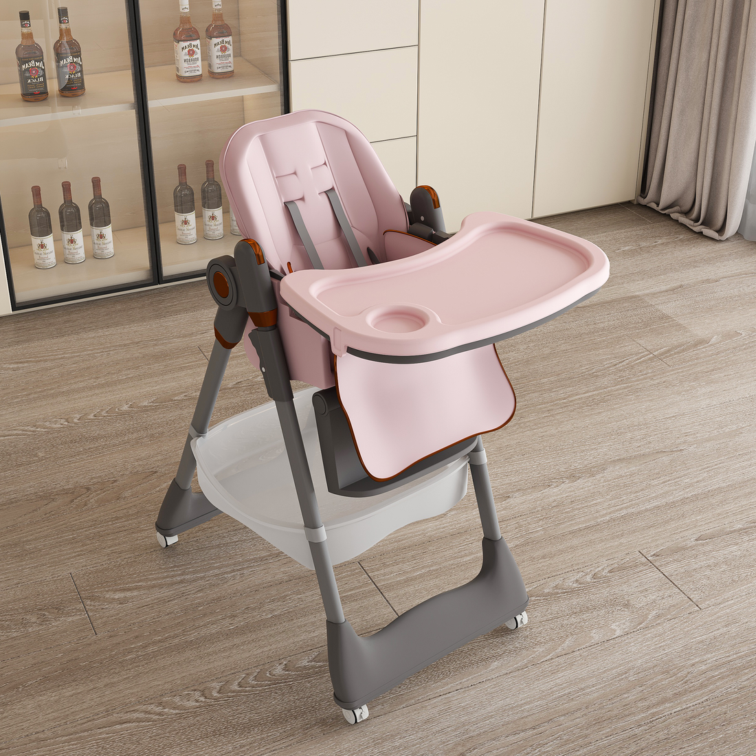 Adjustable Baby Highchair 0-6 Years with Safety