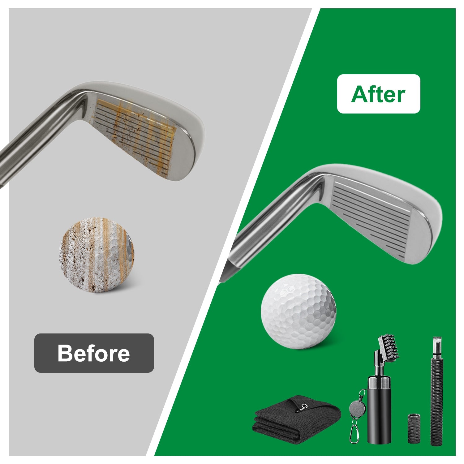 1Pc 3 In 1 Golf Club Cleaning Kit Golf Club