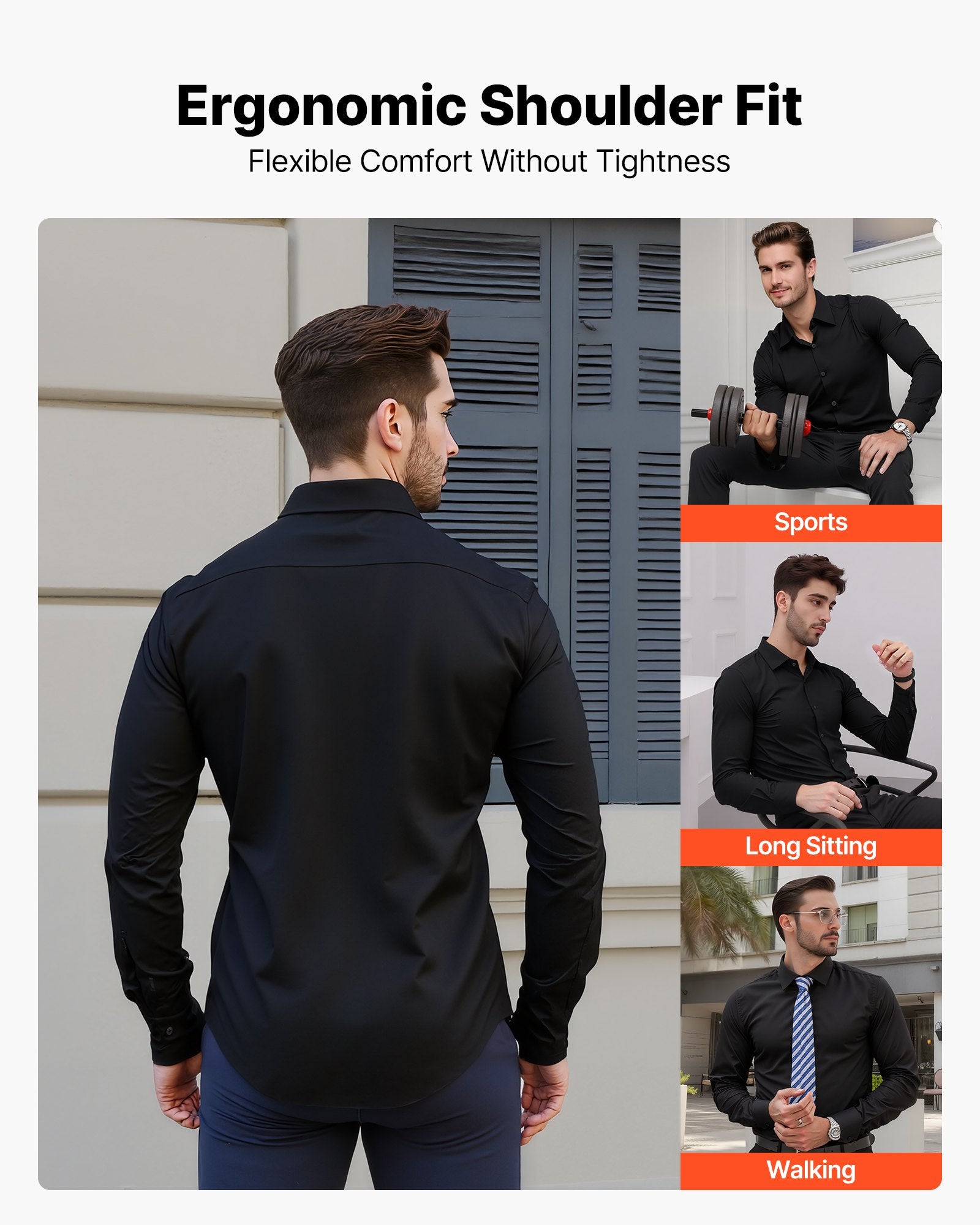 Slim Fit Soft Stretch Fabric for Business Casual