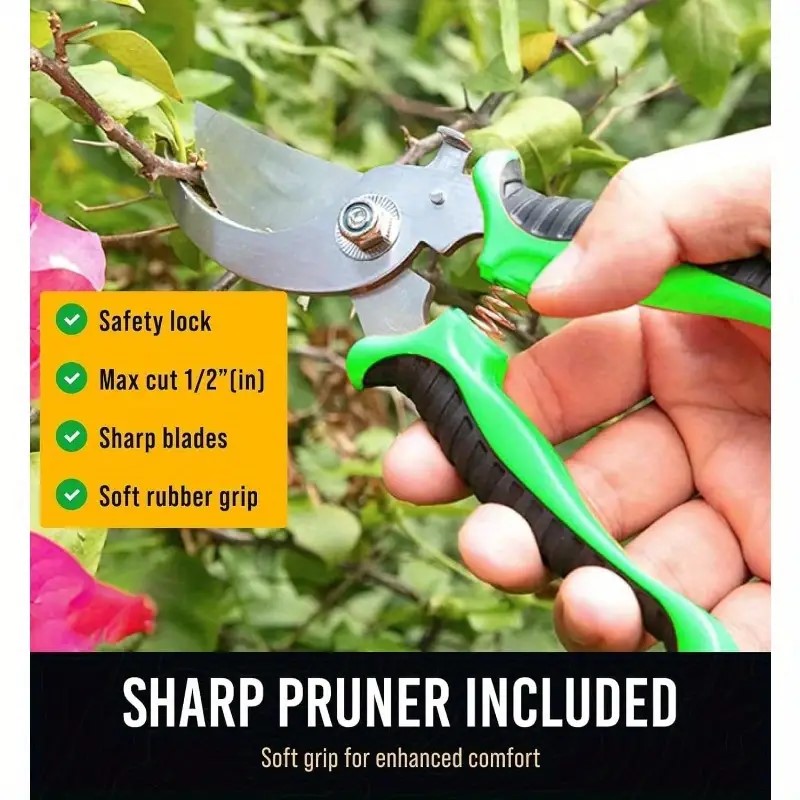 Garden Tools Set, 8 Piece Gardening Tools Set