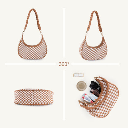 Women Woven Hobo Handbag