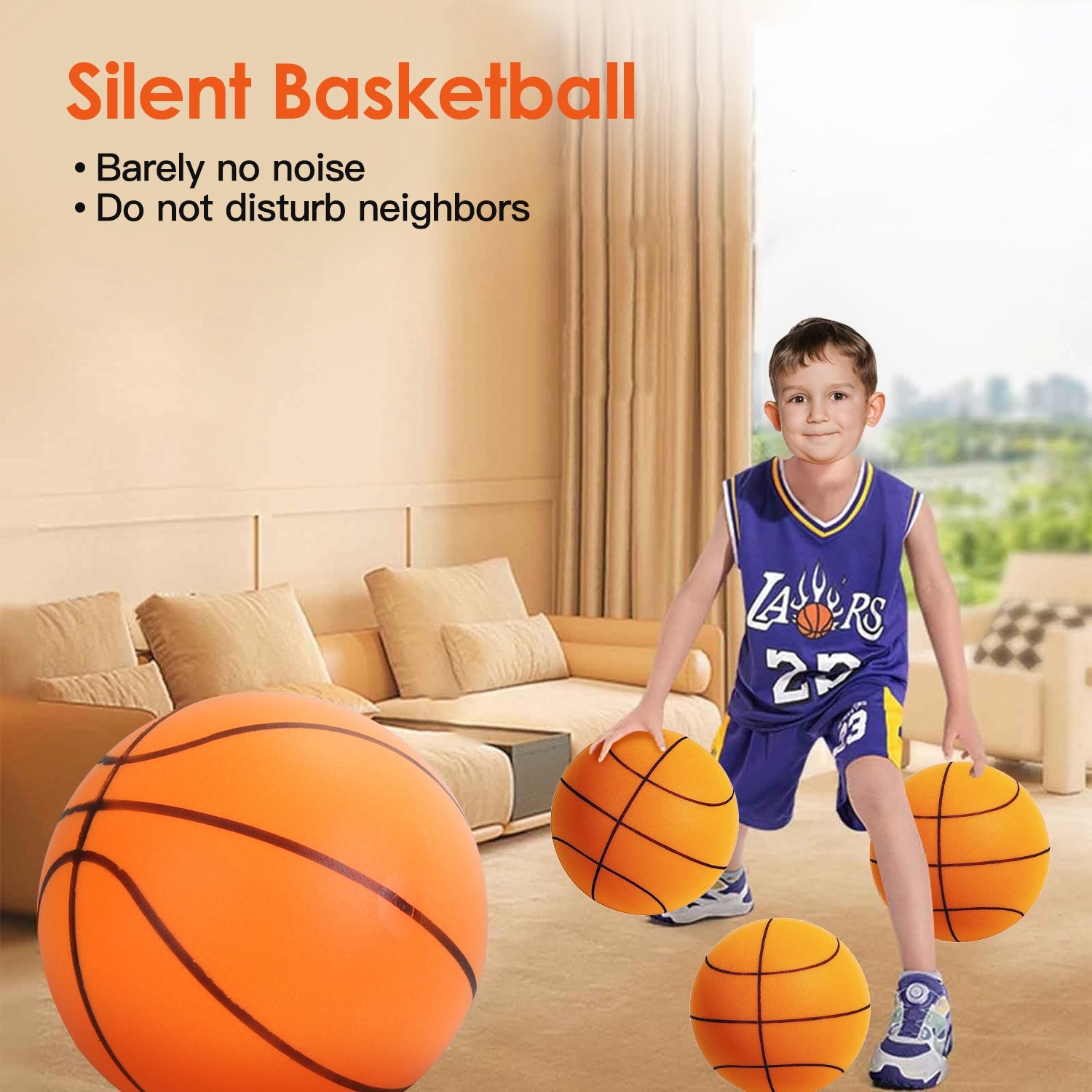 Silent Basketball Foam Bouncing
