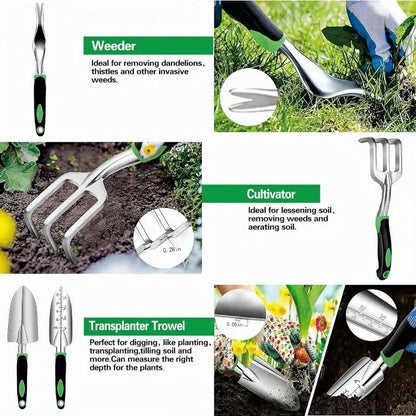 Garden Tools Set, 8 Piece Gardening Tools Set