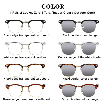 4-Pack Photochromic Glasses Set - UV Protection