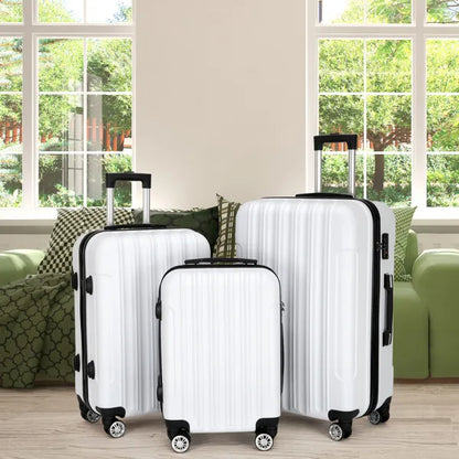 3-in-1 Multifunctional Large Capacity Traveling White Suitcase