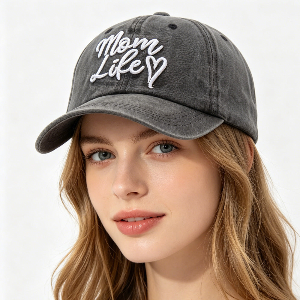 Mom Life Embroidered Baseball Cap