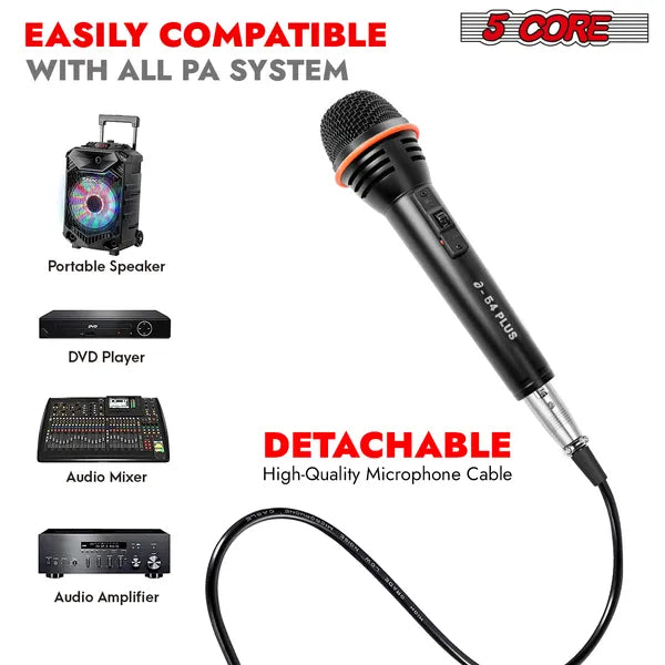5Core Microphone Dynamic Mic Karaoke