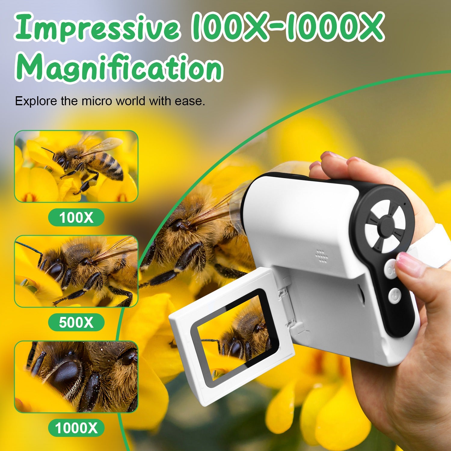 1Pc 3 In 1 Kids Microscope Telescope Cameras