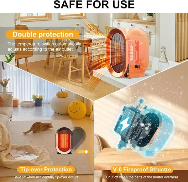 1200W Energy-Efficient Heater for Indoor Use.