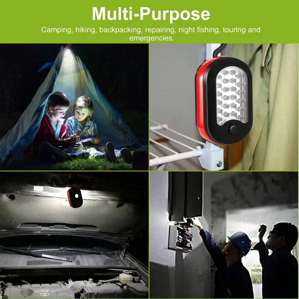Compact Work Light 27LEDs Hang Lights Portable Magnetic