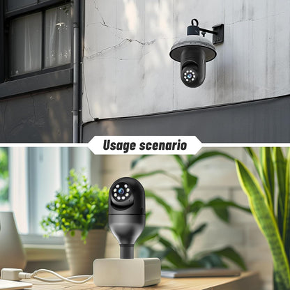 Light Bulb Security Camera 2.4GHz 5G with Wi-Fi