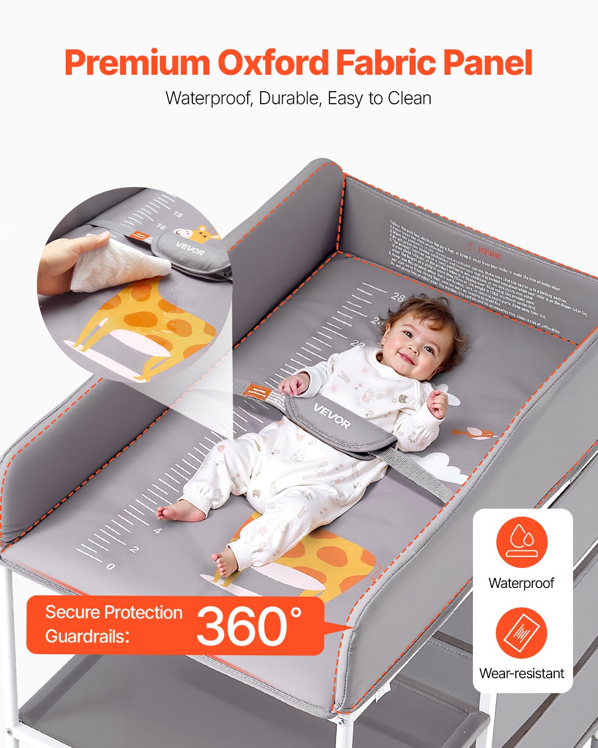Baby Changing Table, Portable Diaper Change Station