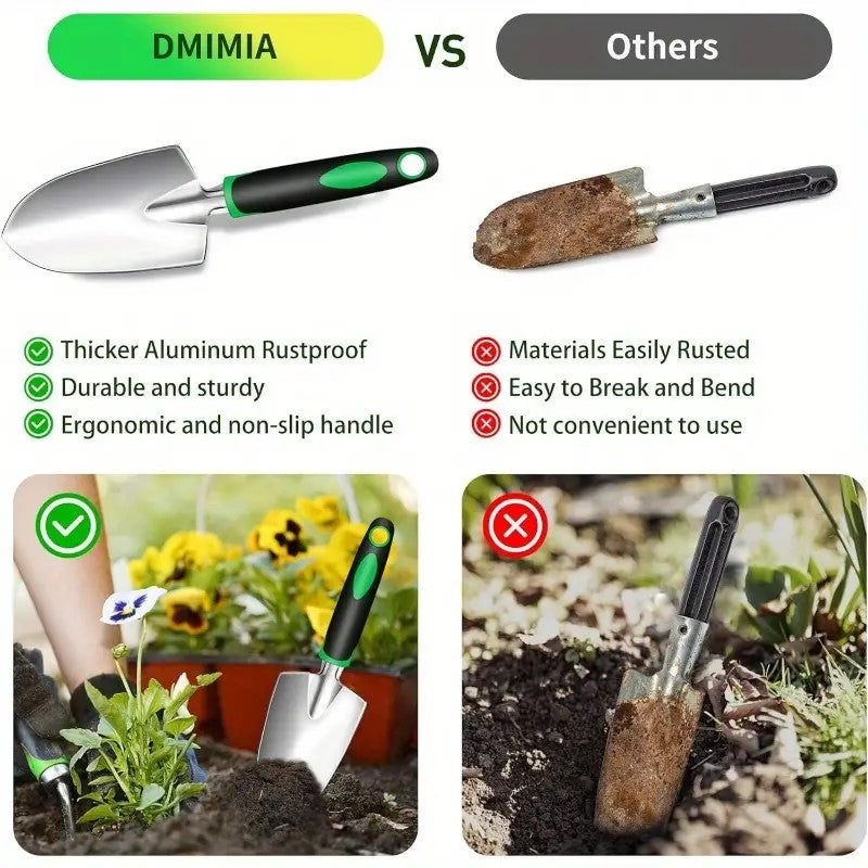 Garden Tools Set, 8 Piece Gardening Tools Set