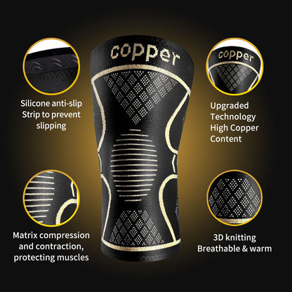 1 Pair Copper Knee Pads Ultimate for Men &amp; Women