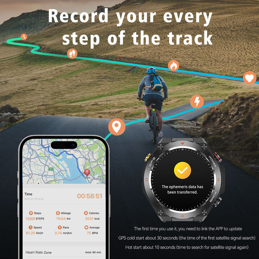 SENBONO GPS Smart Watch for Men