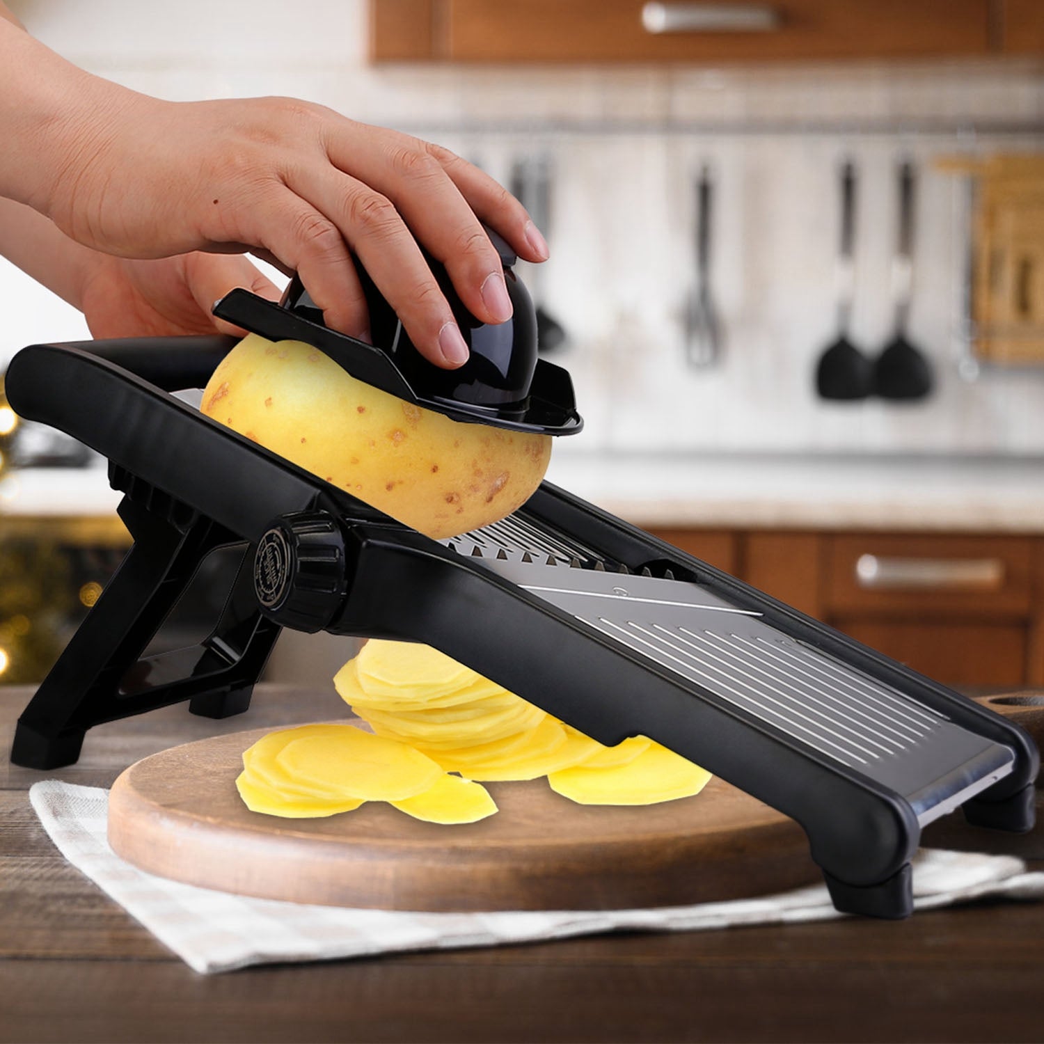 1Pc Mandoline Food Slicer Stainless Steel Vegetable Cutter