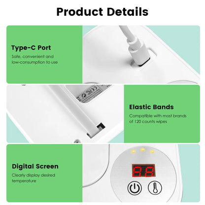 Baby Wipe Warmer With 3 Temperature Settings