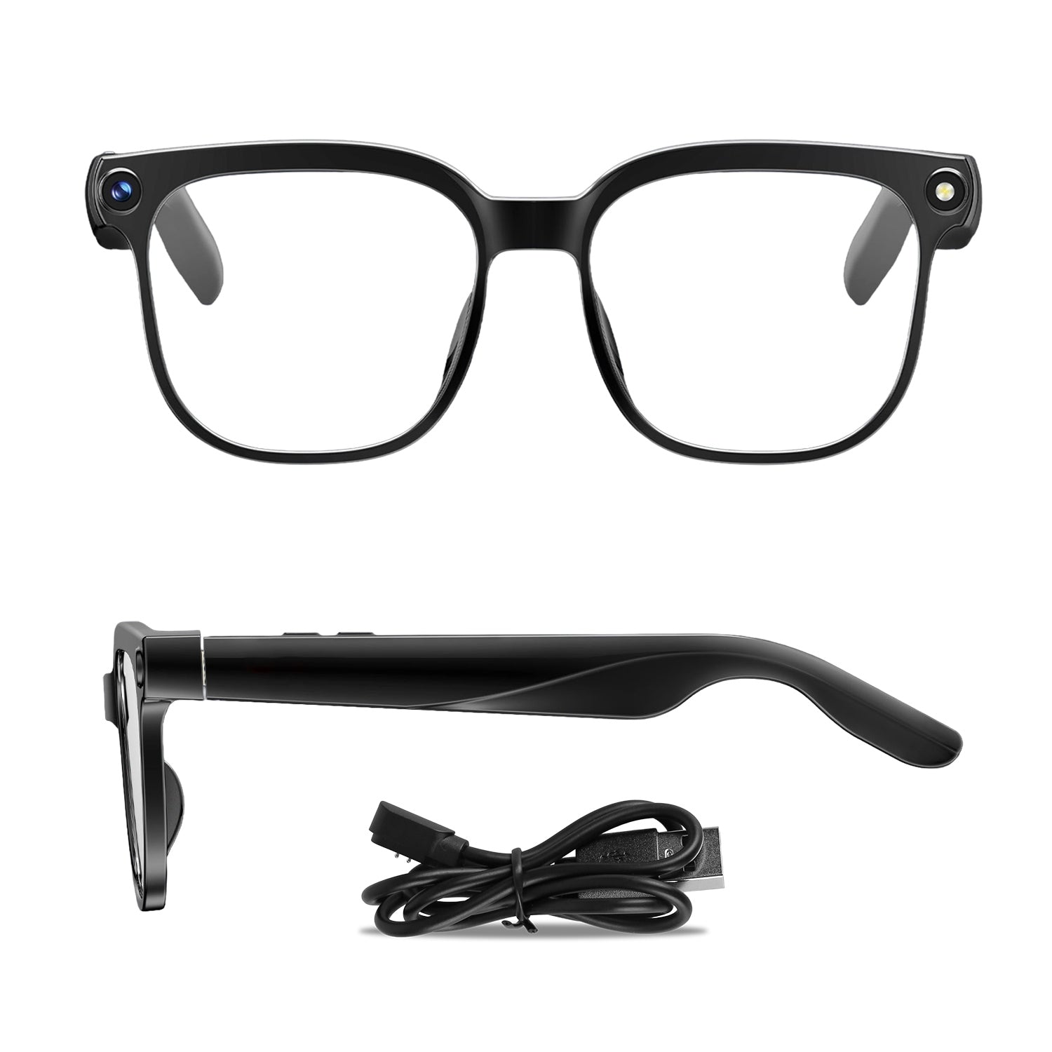 1Pc AI Smart Glasses with Camera and Audio