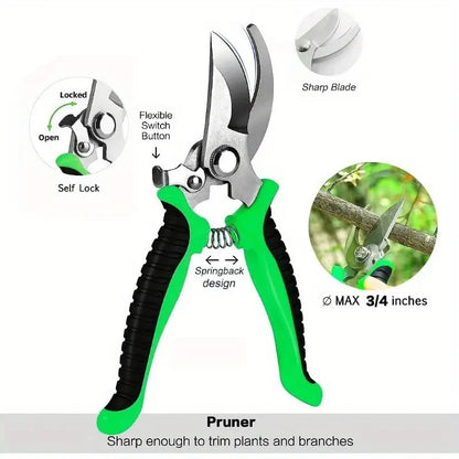 Garden Tools Set, 8 Piece Gardening Tools Set