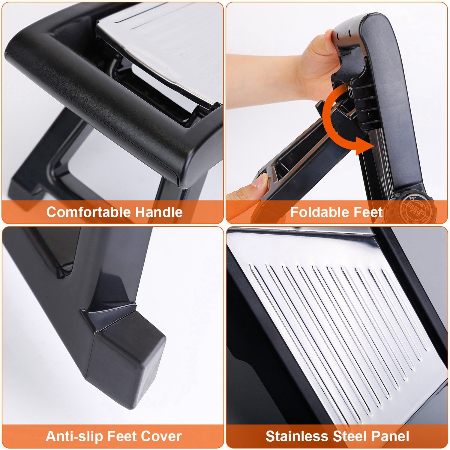1Pc Mandoline Food Slicer Stainless Steel Vegetable Cutter