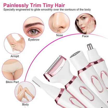 4 In 1 Electric Razor for Women Painless
