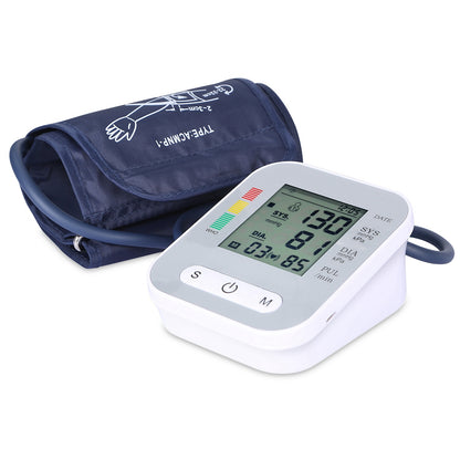 1Pc Digital Arm Blood Pressure Monitor with Voice