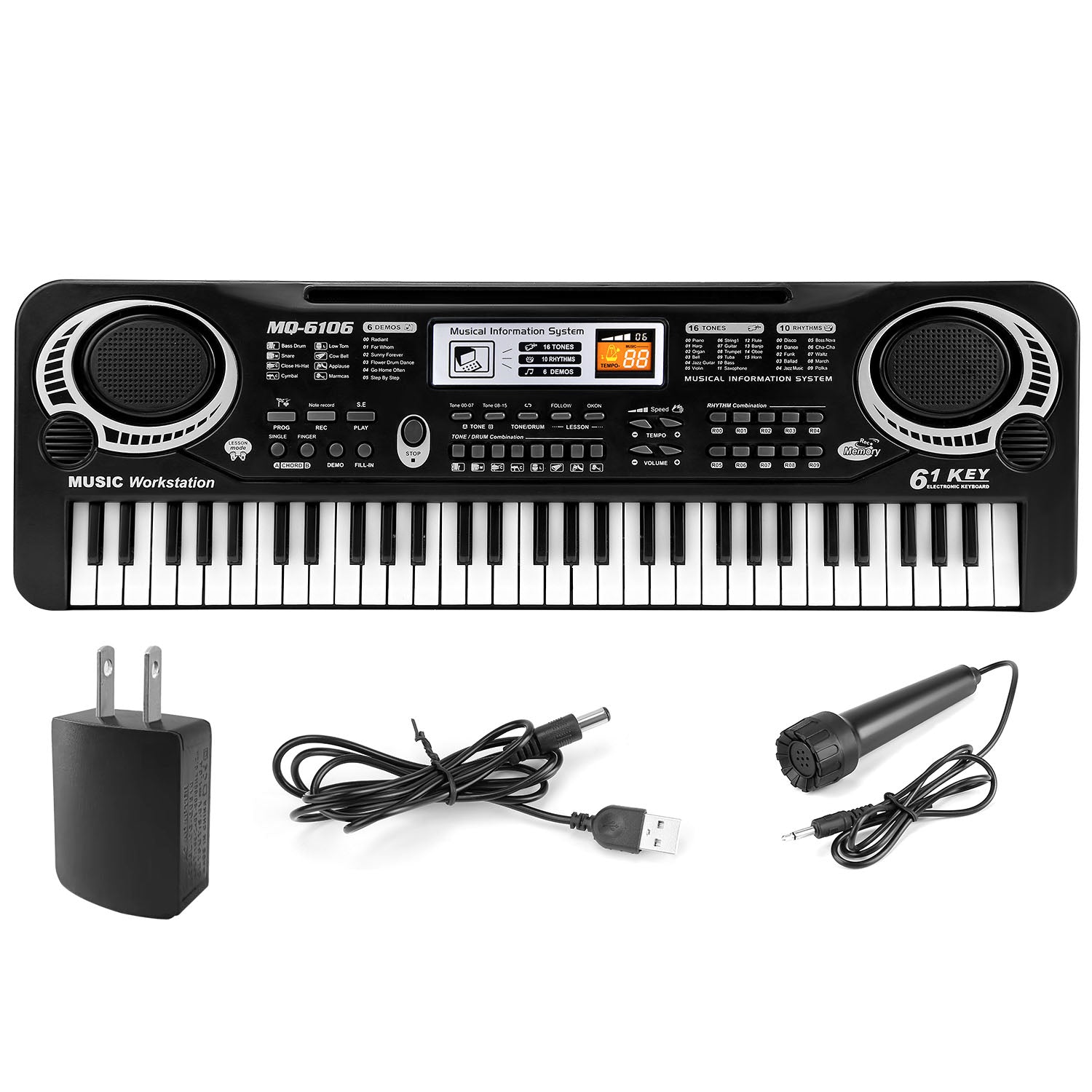 61 Keys Digital Music Electronic Keyboard