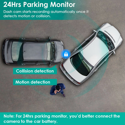3 Channel Dash Cam Front Inside Rear for Vehicles
