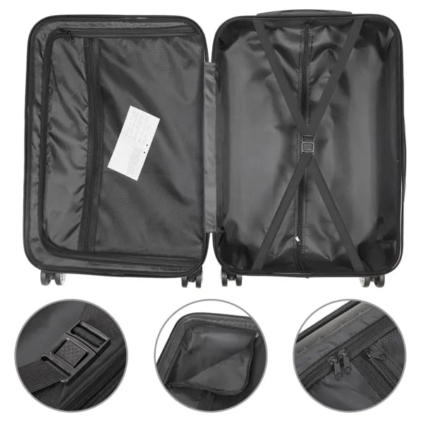 3-in-1 Multifunctional Large Capacity Traveling White Suitcase
