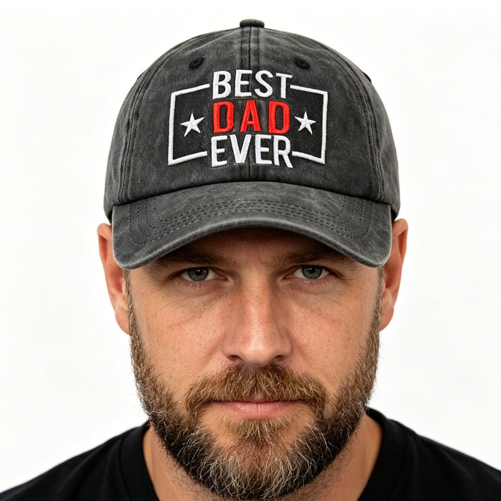 Vintage Best Dad Ever Baseball Cap