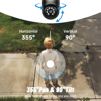 Light Bulb Security Camera 2.4GHz 5G with Wi-Fi