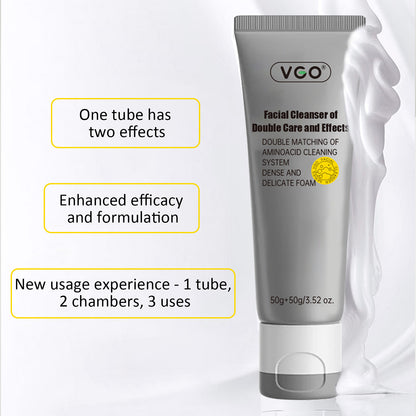 Facial Cleanser Of Double Care And Effets